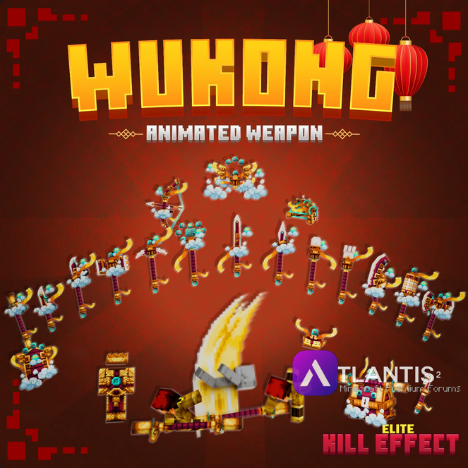 Screenshot 2024 12 20 at 06 41 53 Wukong Animated Weapon Set Kill Effect   MCModels