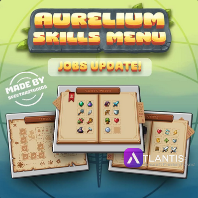Screenshot 2024 12 26 at 08 13 24 Spectra Studios Animated AuraSkills Menu GUI Jobs Update   M