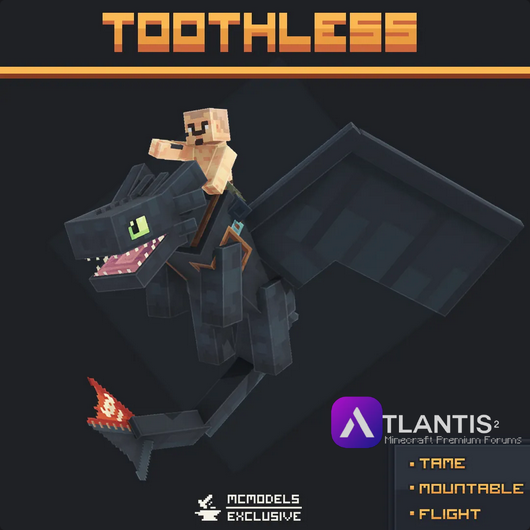 Screenshot 2025 01 02 at 09 22 53 Toothless   Mount Pack   MCModels