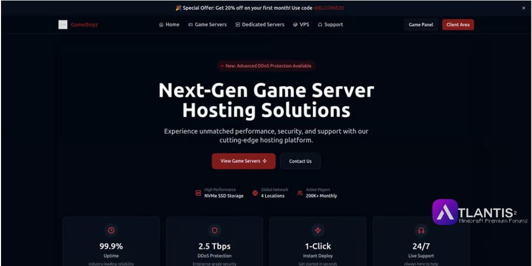 Screenshot 2025 01 31 at 00 57 44 GameBoyz   Hosting Company Template BuiltByBit
