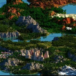 Aenix - 8000x8000 | 1.20+ | Landscape & Survival Map | Dungeon & Custom сave |