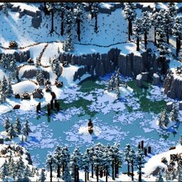Fishing valley - 700x700 | 1.19+ | Special & WarZone Map | Bedrock support