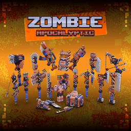 Zombie Apocalyptic Animated Weapon Set