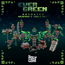 Evergreen Animated Weapons & Tools Set